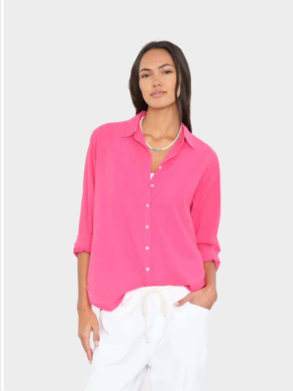 Xirena Beau Shirt Fuchsia Pink Size S
